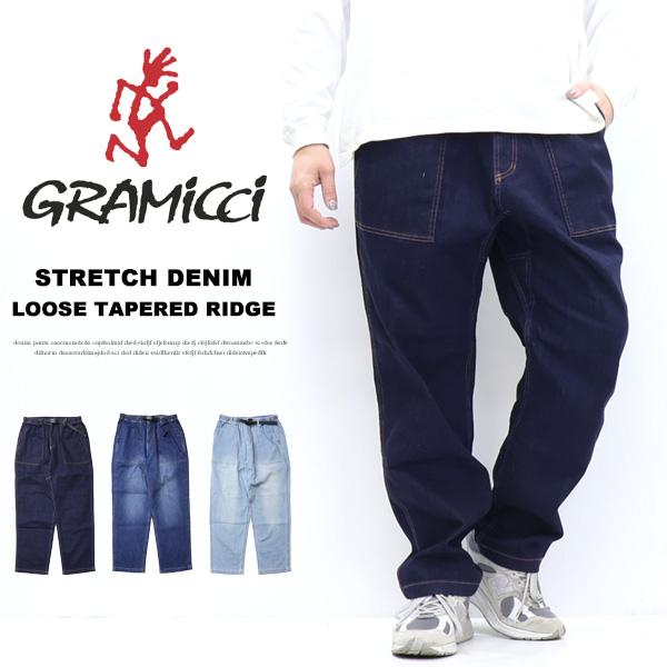 GRAMICCI グラミチ ストレッチデニム ルーズテーパードリッジパンツ クライミングパンツ ベイ...