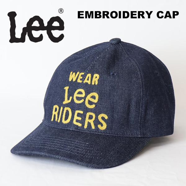 Lee リー 刺繍 デニムキャップ メンズ レディース ユニセックス キャップ 帽子 ベースボールキ...