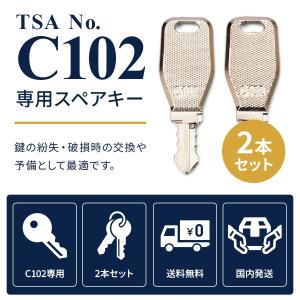 スーツケース 鍵 TSA C102専用の詳細画像1