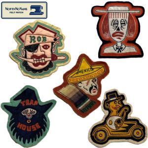 ノースノーネーム フェルトパッチ ワッペン NORTH NO NAME FELT PATCH
