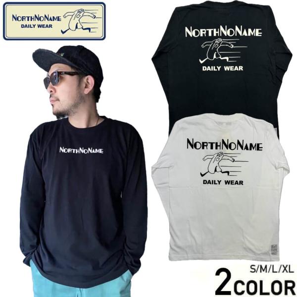 ノースノーネーム 長袖 Tシャツ ロンT メンズ ステッカー付き NORTH NO NAME ADV...