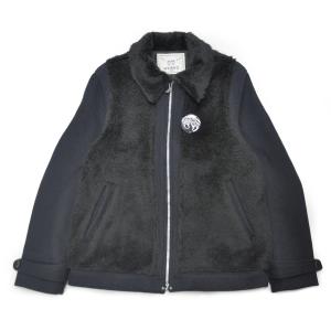 WEIRDO YETI FRIENDS - JACKET (NAVY×BLACK) ウィアード メルトン