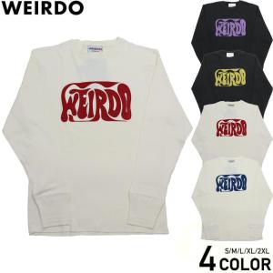 ウィアード 長袖 Tシャツ ロンT メンズ スタンダード ワッフル WEIRDO ...