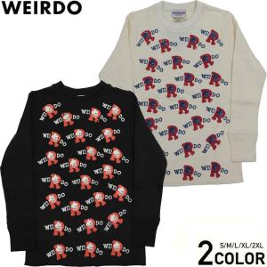 WEIRDO（ウィアード） 【2XLサイズのみ】 クルーネック 長袖 Tシャツ