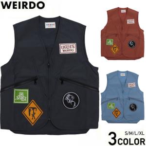 ウィアード ベスト WEIRDO グラッドハンド ギャングスタービル WEIRDO（ウィアード） デニム ワーク ベスト メンズ WEIRDO LOOK