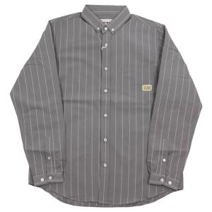 WEIRDO（ウィアード） ボーダー オープンカラーシャツ 長袖 メンズ