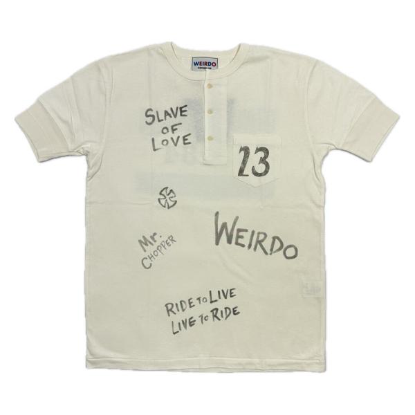 ウィアード Tシャツ 半袖 ヘンリーネック ポケット メンズ WEIRDO SLAVES - S/S...