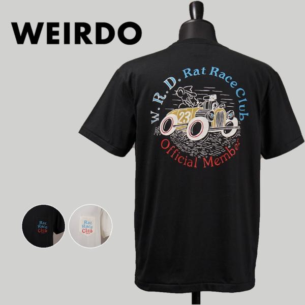 ウィアード Tシャツ 半袖 クルーネック ポケット メンズ WEIRDO Rat Race Club...