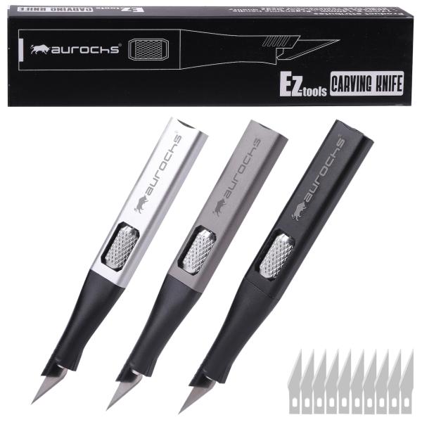 EZ-tools カービングナイフ 替刃 １０枚付  デザインナイフ アートナイフ クラフトナイフ ...