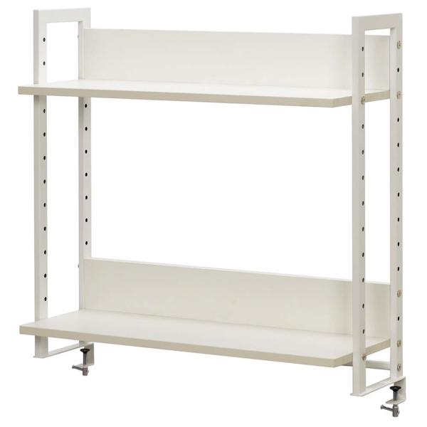 ワークデスク2 上置ハイシェルフW800 ホワイト GZUSRH2-800WH