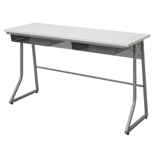 スモール研修用デスク3 ループ脚 W1200xD450 ホワイト　RFJD3-1245W　