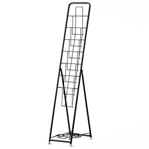 パンフレットスタンド 7段1列シングル ブラック RFPFS-SGBK