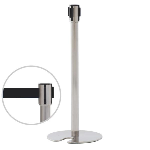 ベルトポールパーテーション スタッキングＳタイプII ブラック RFPP-BKST2  アールエフヤ...