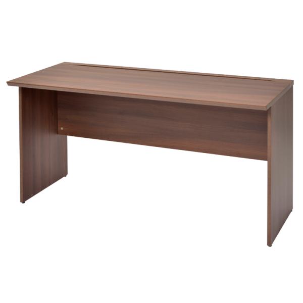 【在庫限り】木製デスクII W1400xD600 ダーク RFWD2-1460DB オフィスデスク ...