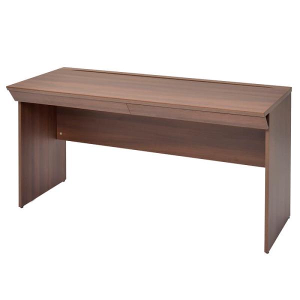 【在庫限り】木製デスクII W1400 引出 ダーク RFWD2-1460DBD オフィスデスク 事...