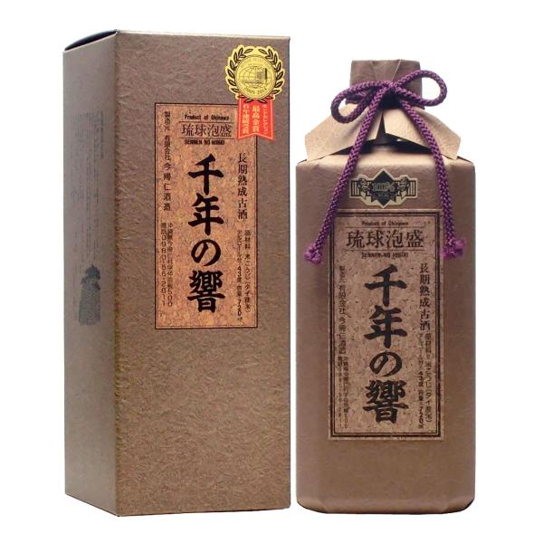 千年の響 長期熟成古酒 43度 720ml 琉球 泡盛 古酒 沖縄 今帰仁酒造