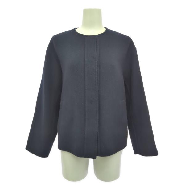 (ラスト1点) INED イネド ウール ショート丈 ノーカラーコート/71-54112010/9/...