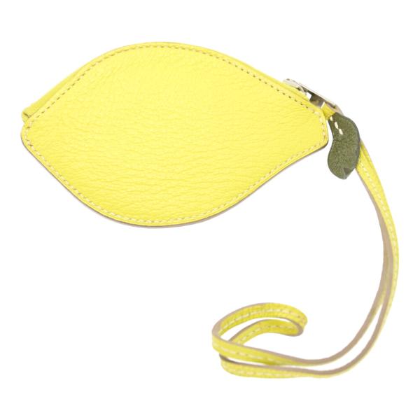 HERMES エルメス トゥッティフルッティライム・レモン フルーツモチーフ コインケース 小銭入れ...