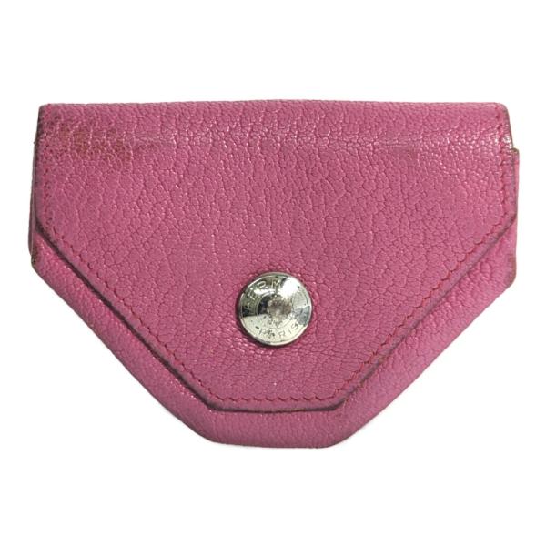 エルメス ヴァンキャトル コインケース コインパース 小銭入れ ミニ財布 ローズパープル シェーブル...