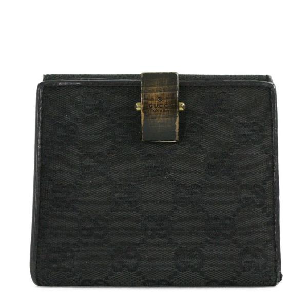 グッチ GGキャンバス・2つ折り財布/106616/ブラック/GUCCI/RF4/220363