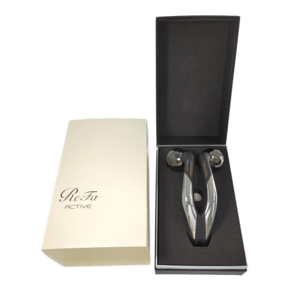 ReFa リファ アクティブダブルエフ・美顔器 美容器具/RF-AT2228B-N/ブラック×シルバ...