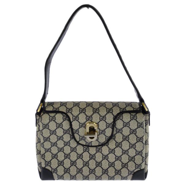 GUCCI グッチ GGプラス・オールドグッチ・巾着ハンドバッグ/グレー/翌日配送可/b250910...