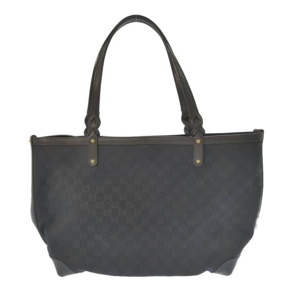 GUCCI グッチ GGキャンバス・レザー トートバッグ ハンドバッグ/247209/ブラック/b2...