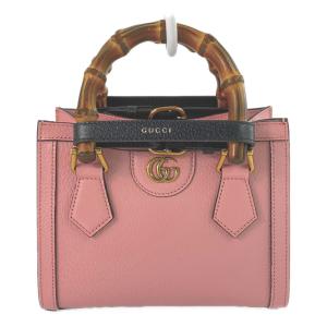 グッチ バンブー・ダイアナミニトート・2WAYショルダーバッグ/702732/ピンク/GUCCI 翌日配送可/b230503/483742｜rfstore