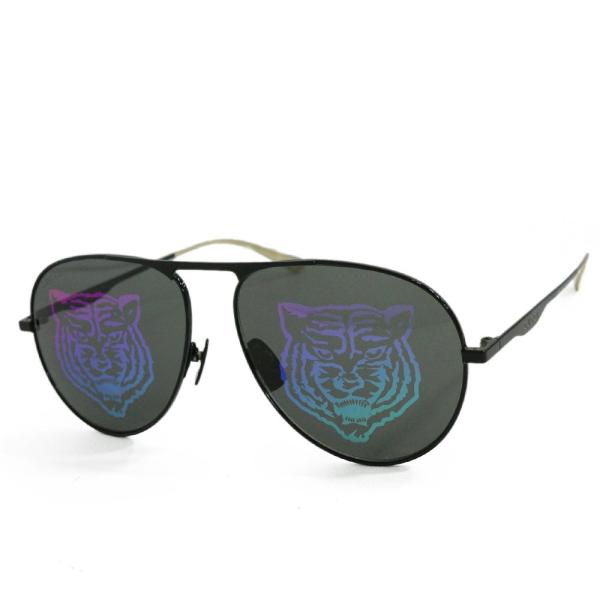 18AW 超美品・グッチ アビエーターメタル・レインボータイガーサングラス・メガネ/GG0334S/...