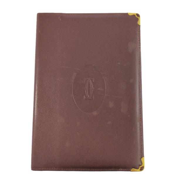 (ラスト1点) Cartier カルティエ マストライン・レザー 差し込み式 手帳カバー ブックカバ...