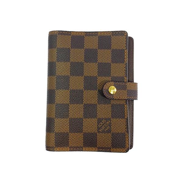 ルイヴィトン ダミエ・エベヌ・アジェンダPM・システム手帳/R20700/ブラウン/LOUIS VU...
