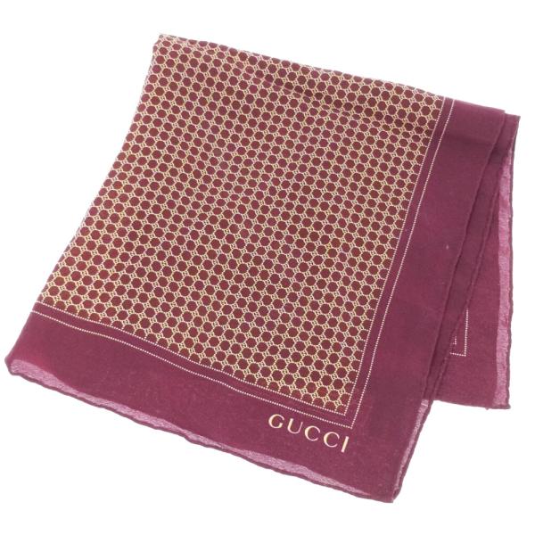 グッチ GG柄 スカーフネックウェア/ボルドー/GUCCI 翌日配送可/b240501/517936