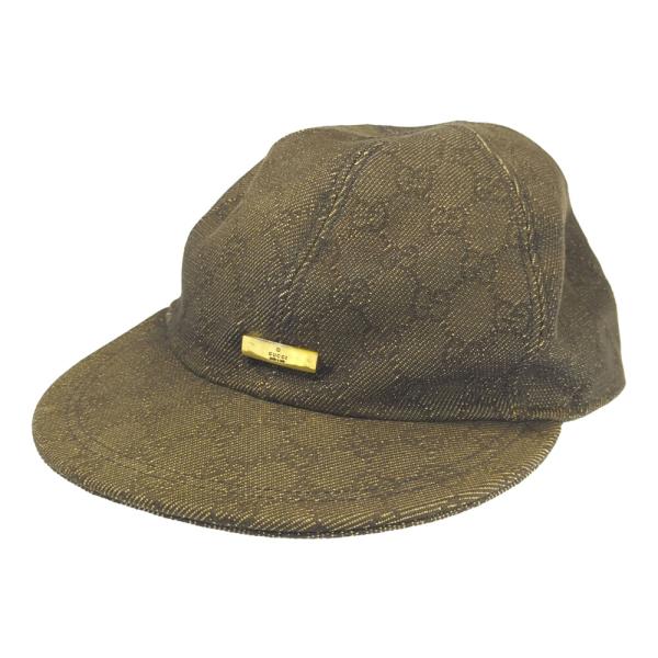 (ラスト1点) GUCCI グッチ GGキャンバス・キャップ 帽子 BBキャップ/ブラウン系/b25...