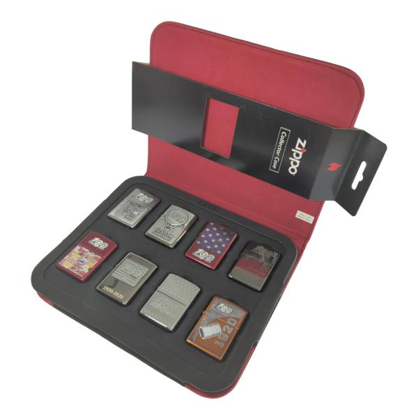ZIPPO ジッポー スナップオン 100周年限定・ライター ８個セット 喫煙具 ケース付き/シルバ...