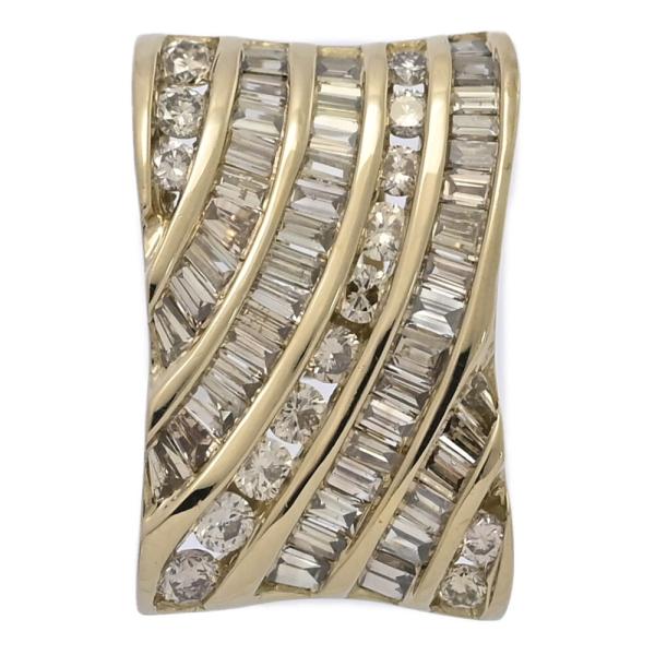 美品 0.7ct QVC キュービーシー ダイヤモンド シンプルデザイン ペンダントトップ K18Y...