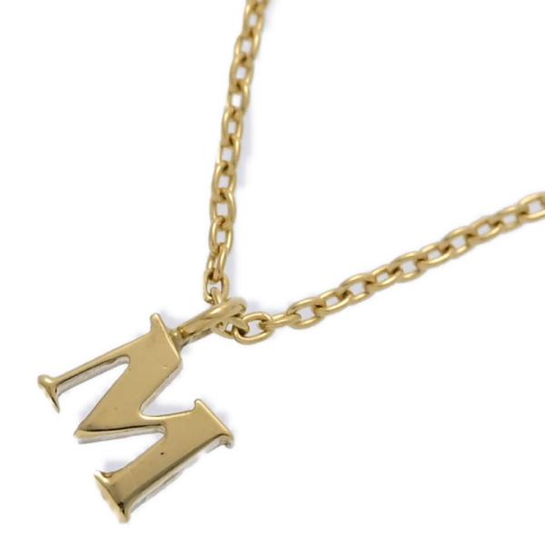 イニシャルM モチーフ ネックレス ペンダント/K18YG/750-1.5g/イエローゴールド/h2...
