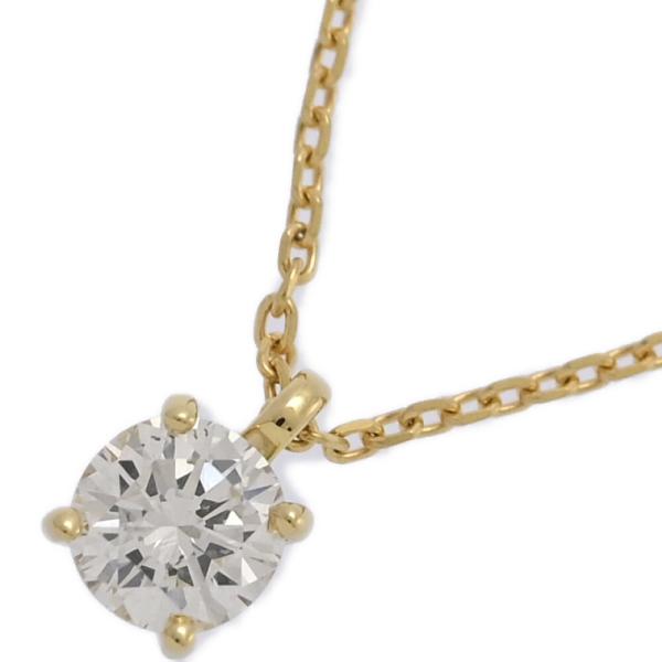 美品 1点モノ 0.354ct シンプルデザイン 1粒 ダイヤモンド ネックレス ペンダント K18...