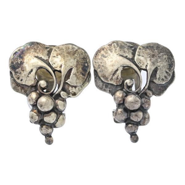 Georg Jensen ジョージジェンセン 葡萄モチーフ イヤリング/Sv925/11.9g/シル...