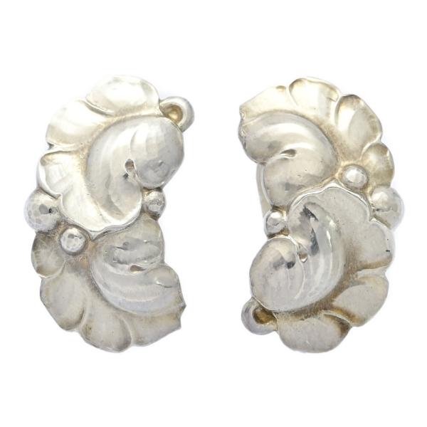 Georg Jensen ジョージジェンセン 葉っぱ イヤリング/Sv925/8.5g/シルバー /...