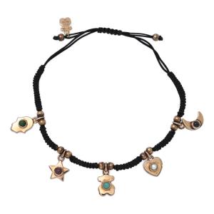 ボッテガヴェネタ イントレチャート・リング・レザーコードネックレス