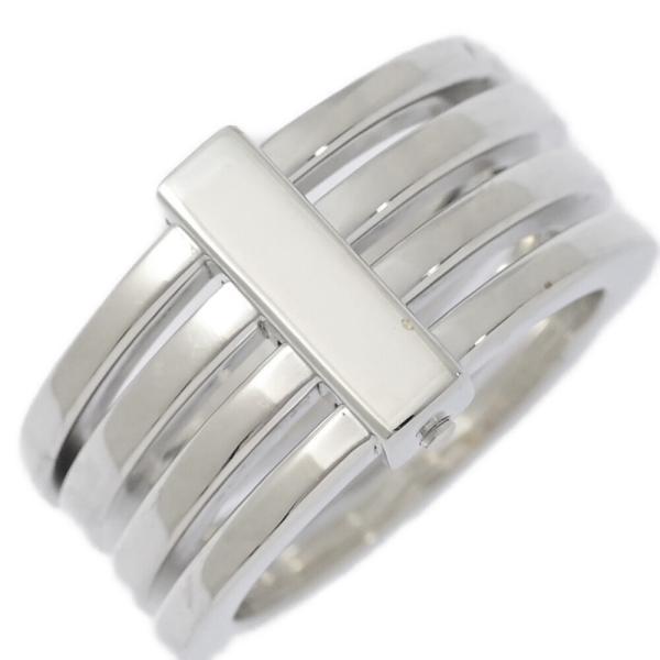 (年末セール) 新品同様 磨き済 グッチ 4連 リング 指輪 Sv925 14.9g 14.5号 シ...