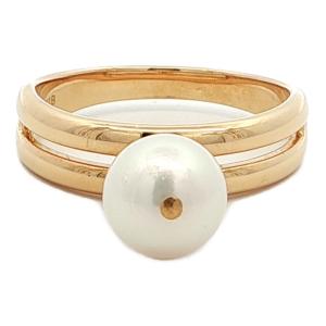 MIKIMOTO（ミキモト） アコヤ真珠 パール ダイヤモンド リング 指輪