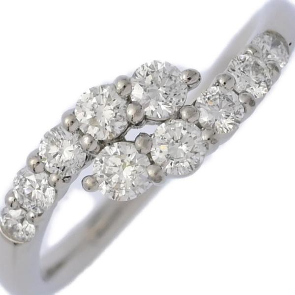 0.5ct/10P・ダイヤモンドリング・指輪/Pt999/995,1000-4.1g/10.5号/#...
