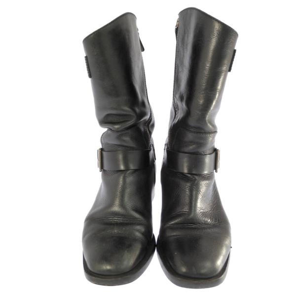 (ラスト1点) CHANEL シャネル 37 サイドジップ ブーツ靴/37/ブラック/翌日配送可/b...