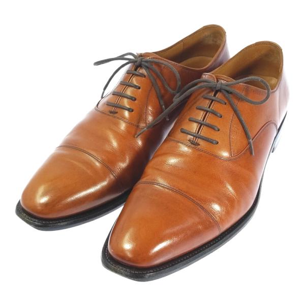 スコッチグレイン ストレートチップ・レザー 内羽根 ビジネス シューズ 靴/916/26/ブラウン/...