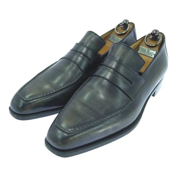 Berluti ベルルッティ コイン レザー ローファー ビジネスシューズ 革靴/348/7 1/2...