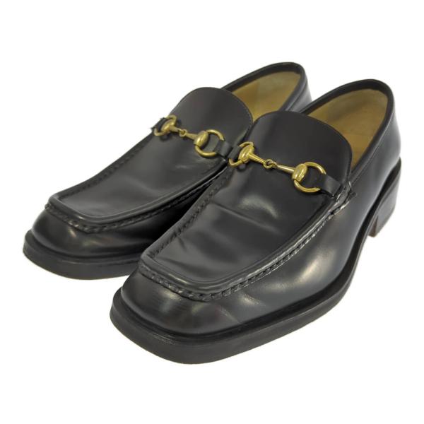 GUCCI グッチ ホースビット・レザーシューズ ローファー 靴/110/0222/42 1/2/ブ...
