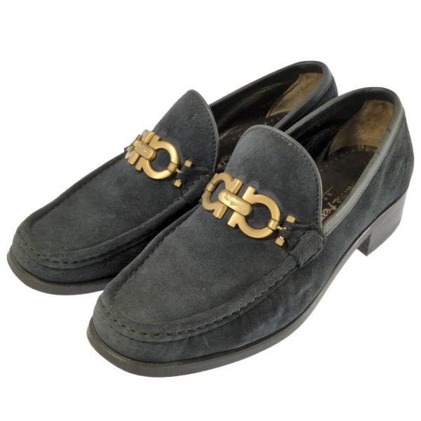 (限定値下げ) Salvatore Ferragamo サルヴァトーレフェラガモ スウェードレザー ...