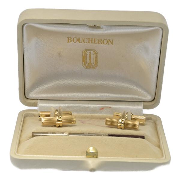 BOUCHERON ブシュロン ヴィンテージライン カフスセット/K18YG/750-13.9g/イ...