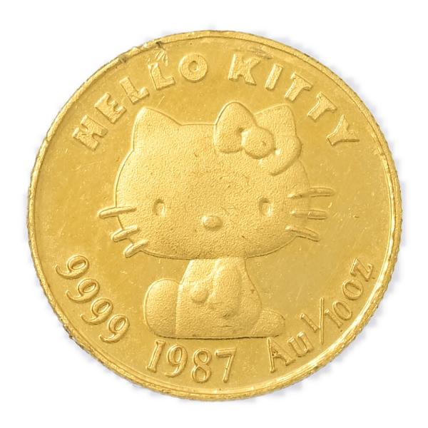 SANRIO サンリオ ハローキティ 金貨幣・メダル/K24コイン-3.1g/ゴールド/キティちゃん...